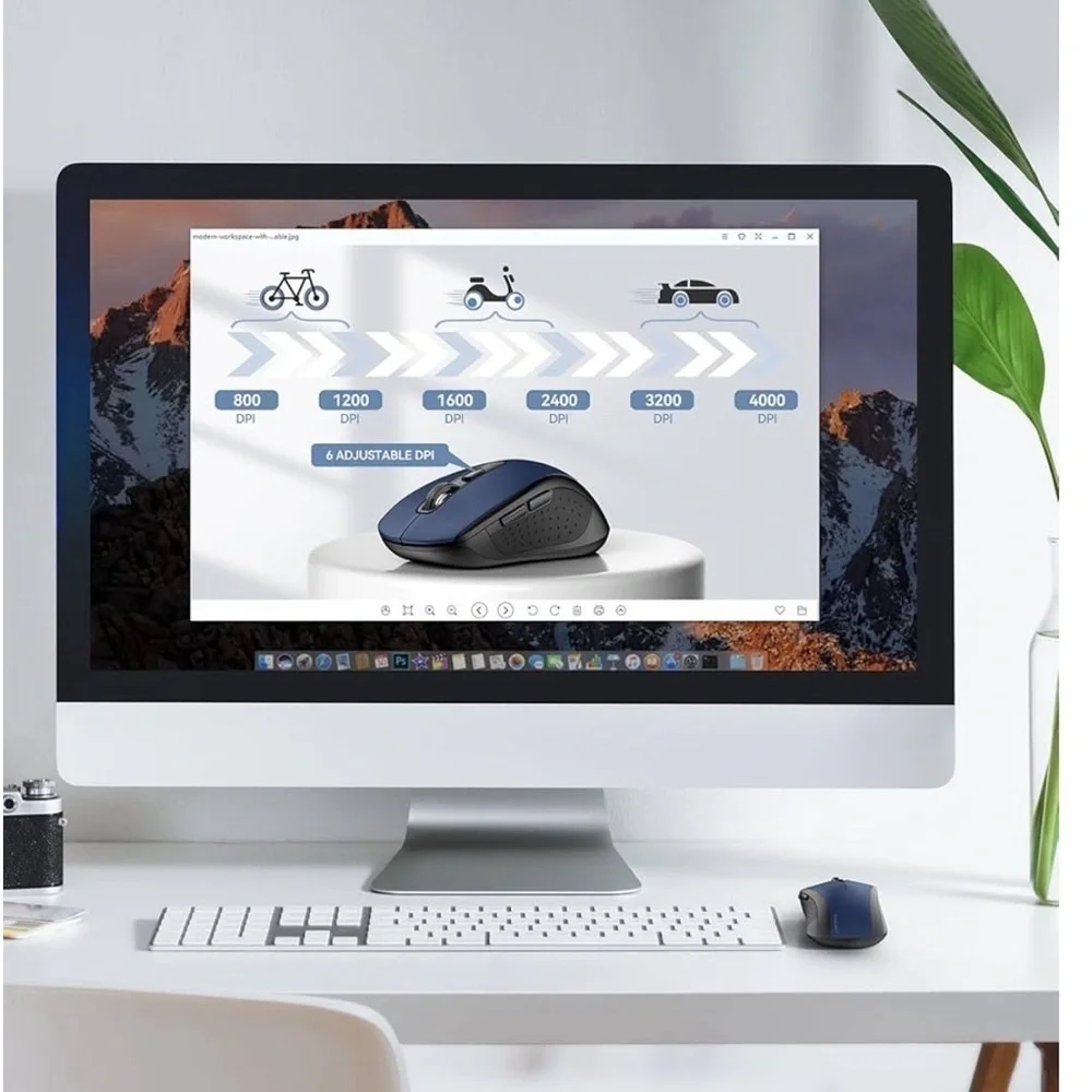 TECKNET CORDLESS MOUSE MODEL M003 NEW IN BOX BLUE